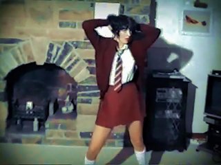 One Way Or Another - British Schoolgirl Uniform Strip Dance